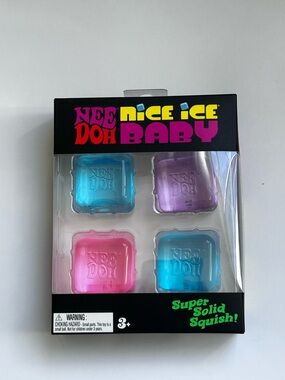 Nice Ice Baby Super Solid Squish 4-Pack - Pink, Blue, Purple